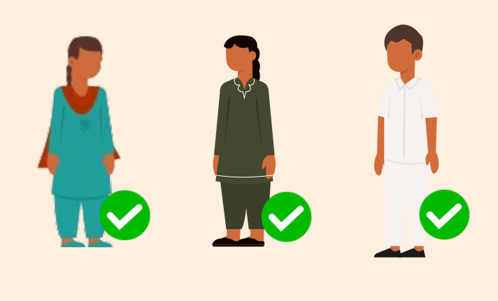 Attire guidelines for children