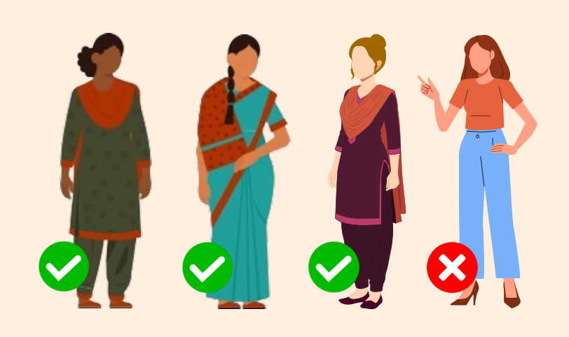 Attire guidelines for ladies